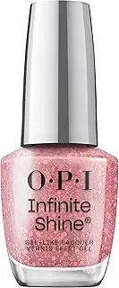OPI Infinite Shine Nail Polish, Make 'Em Jelly Collection, For up to 11 Days of Gel-like Polish, Servin’ Pink, 15 ml
