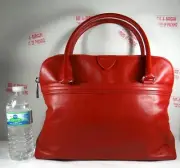 Marc Jacobs Releigh Red Lambskin Leather Satchel Tote bag