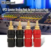 4 Pcs Banana Socket Test Probe Audio Speaker Terminal Binding Post Plug Jack New