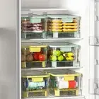 Durable Stackable Storage Container Basket Airtight Fruit