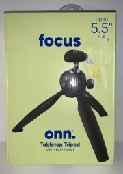 Onn Tabletop Tripod with Ball Head, 5.5 in *NEW*
