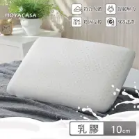 在飛比找momo購物網優惠-【HOYACASA】100%泰國天然乳膠枕1入(平面型)