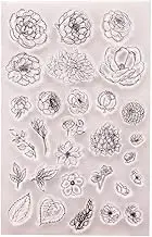 ​​​Flowers Leaves Clear Stamps for Card Making Decoration and DIY Scrapbooking. DACUAN