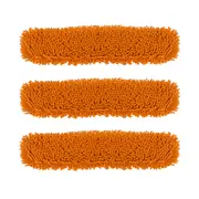 SOGA 3X 80x12 Orange Microfiber Flat Mop Floor Cleaning Pads Rotating Dust Remover