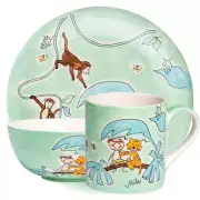 Tarzan - Tableware for Kids - hand-painted ceramics - ISO certified