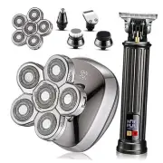 Head Shavers for Bald Men & Professional Barber Clippers Zero Gapped Silver