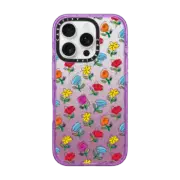iPhone 16 Pro Impact Case MagSafe Compatible FLOWERS BY ROMERO BRITTO