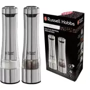 Russell Hobbs Electric Salt Pepper Mill Stainless Steel Set Grinder