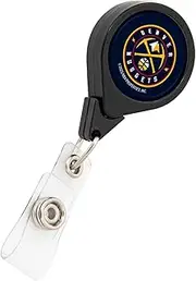 Desert Cactus Denver Nuggets Retractable Badge Holder NBA ID Reel with Ticket Clip for Lanyard, Work, School & Office Access (Design C)