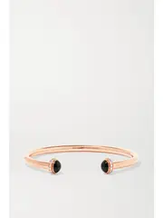 [Piaget] Piaget - Possession 18-karat Rose Gold, Onyx And Diamond Cuff - Black - S S Black