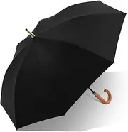 Umbrella Automatic Open Golf Umbrella w/Classic J Hook Handle Oversized Water Resistant Rain Umbrella Outdoor Stick Umbrella for Travel Hiking Sun and Rain Proof