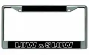 Low And Slow Photo License Plate Frame Free Screw Caps with this Frame