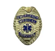 Emergency Medical Services 1.25 inch Hat or Lapel Badge Pin HMC70110 F5D1P