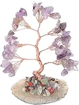 ERINGOGO Crystal Tree Ornament Amethyst Healing Crystals Desktop Decor for Home and Office Adornment Space Saving Design for Any Occasion
