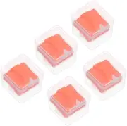 uxcell Paper Cutter Replacement Blade, 5 Pcs A4 Size Portable Hidden Paper Trimmer Slicer Blade Refill Parts with Box for Craft Paper Photo Cardstock, Orange