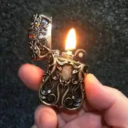 Zorro Retro Lighter Cool Windproof Metal Embossed Dragon Unique Grinding Wheel