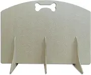 Weatherwell Ltd Dog Stopper or Dog Gate Pet Barrier For Stairs, Patio, Indoors, Puppy Blocker. 75cm Wide 54cm High, 3 Unique Feet, No Drilling Self Assemble, Light Weight (75cm x 54cm)