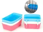 Rabbit Feeder Waterer Chicken Guinea Pig Cage Bowl Food Water Hanging Watering C
