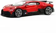 Scale Finished Model Car 1:18 for Bugatti Chiron Divo Simulation Alloy Sports Car Model Diecast Collection Souvenirs Gifts Display Miniature Replica Car (Size : Red)