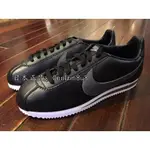 日韓直購 NIKE CLASSIC CORTEZ LEATHER 黑灰 皮革 阿甘鞋 男女鞋 749571-011