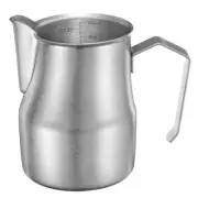 Milk Frothing Pitcher, 26oz / 750ml Milk Frother Cup, Matte Silver