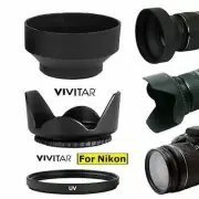HARD HOOD + RUBBER HOOD + UV FILT Nikon AF-P DX NIKKOR 70-300mm f/4.5-6.3G ED VR