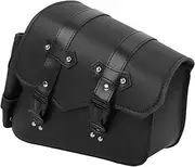 PEASL 1pc Motorcycle Side Bag Hanging Bags Tool Bag with Water Bottle Bag Motorcycle Swingarm Bag (Left Side Quickily Disassemble Buck(Black Right)