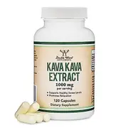 Double Wood Supplements Kava Kava 120 Cap 1000mg per Serving