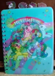 NEW MY LITTLE PONY tab spiral journal notebook 9x6" Book
