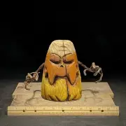 Wood Carving Candy Corn Halloween Decor Folk Art