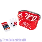 Target Mini Toy Shopping Handheld Basket Set Bundle Pretend Play Red FREE SHIP!