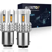AUXITO 1157 BAY15D LED Amber Yellow Turn Signal Parking DRL Light Bulbs 2057 (for: Renault)