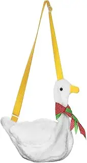[DEARMAMY] Adorable Duck Backpack Cartoon Duck Shape Bagpack Plush Backpack for Boys and Girls Comfortable Single Shoulder Bag