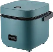Electric 1.2L Mini Rice Cooker with Removable Nonstick Pot Steaming Dish Rice Spoon and Measuring Cup Keep Warm Function Kitchen Appliances for 1-3 Person, Cooking Soup, Rice, Stews & Oatmea (Green)
