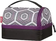 Thermos Raya Pack-In Soft Lunch Bag, Purple Hexagon, RAYLK6PH
