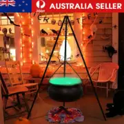 Halloween Decor Outdoor - Large Witches Cauldron on Tripod with Light Home Decor
