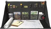 Plan Station PRO WS3800 Portable Standing Desk, Workbench, Station, Storage for Jobsite, Garage, Office, Shop, Hanging Work Surface, Black
