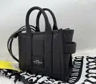Auth NWT Marc Jacobs Women’s The Galactic Glitter Mini Padded Leather Tote-Black