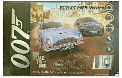 Scalextric G1161T "No Time To Die" 007 Aston Martin DB5 vs Jaguar XF Chase Set
