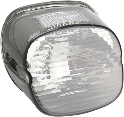 DS LED Laydown Taillight Lens w/ Top Window Smoke Harley Davidson 143951