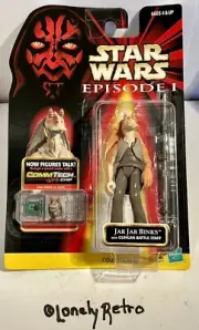 Star Wars Episode 1 Phantom Menace JAR JAR BINKS CommTech Vintage Sealed 1998