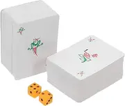 LOPUNER Camping Mahjong Card Set 144 Cards Funny Chinese Design Great for Home Entertainment