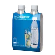 2 Pack 1L SodaStream White, carbonating, available in bulk.