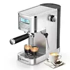 Espresso Machines 20BAR, Espresso Maker with Visual LCD, Powerful Milk Frothe...