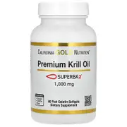 California Gold Nutrition, Premium Krill Oil with Superba2™, 1,000 mg, 60 Softgels