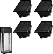 GOODFOEVER 4 Pack Solar Light Replacement Top for Outdoor Fence Light and Wall Light, Solar Light Insert Waterproof (4 Pack Solar Wall Light Insert)
