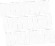 OSOLADY Index Label Pockets 50 Sets Self-Adhesive Card Holder Sleeves Business Card Pocket Holders Document Organizer PVC Construction