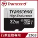 Transcend 創見 USD350V 32GB High Endurance microSDHC UHS-I U1高耐用記憶卡,附轉卡