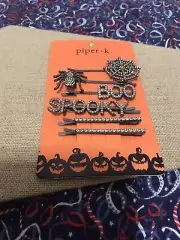piper k halloween hair accessories Boo, Spooky, Spider,And Spider Web