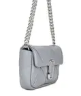 Marc Jacobs Quilted Women's Shoulder Bag Wolf grey Diamond Shaped Pattern NEW